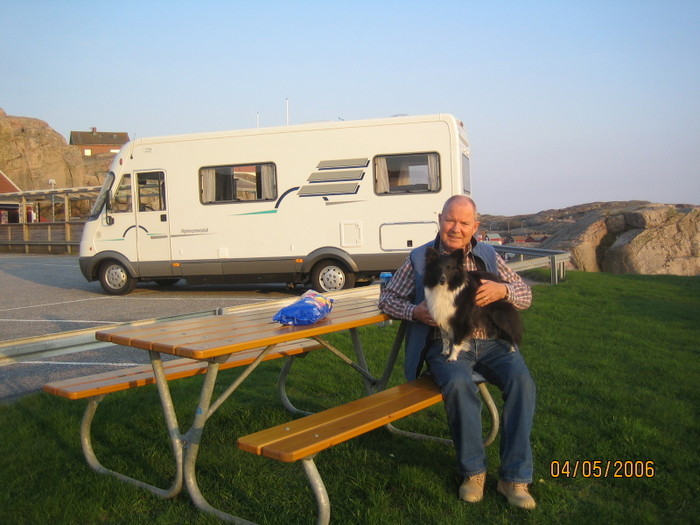 Afton på Smögen. Golfbanan