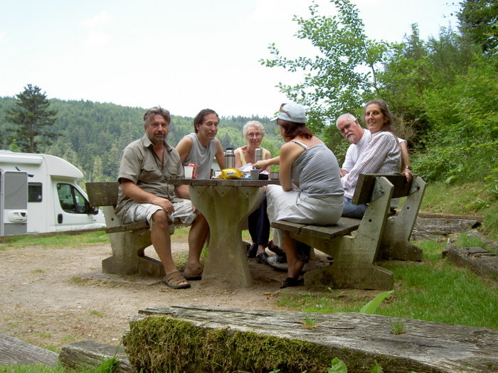 Fikapaus högt upp I bergen in France.....