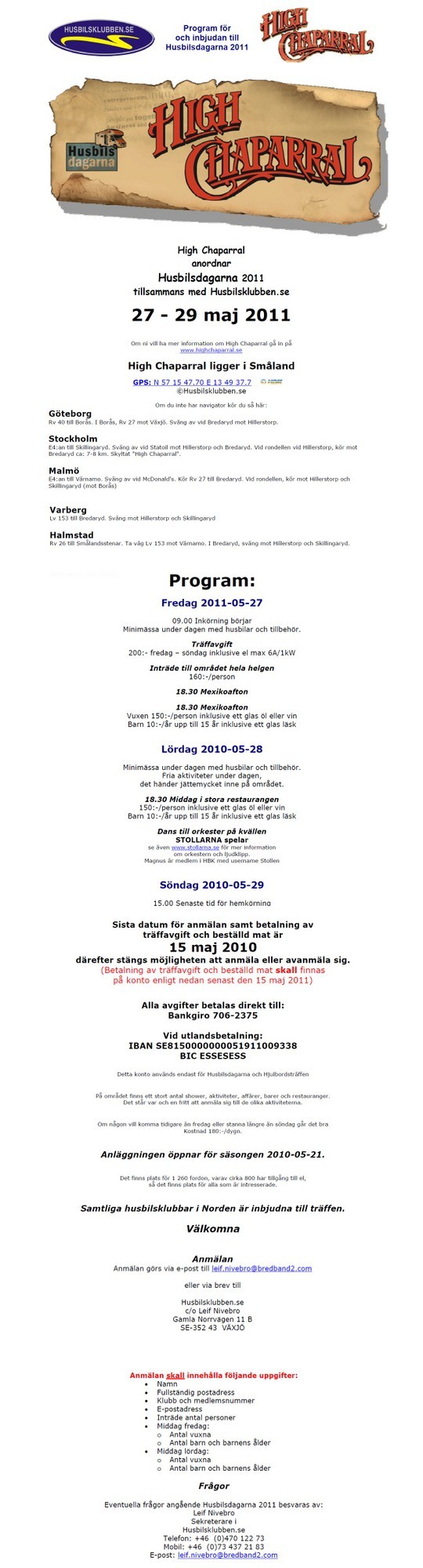 High Chaparral Tr Ff 2010