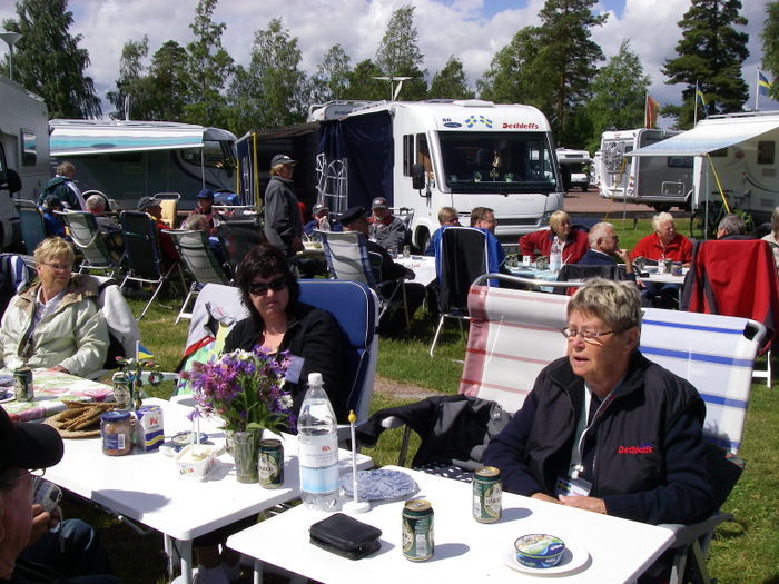 Midsommar Träff Med Svenska Och Tyska Dethleffs Medl. På Sollerön