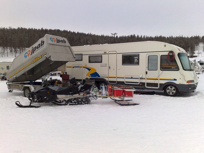 Vintercamping I Storklinten (norrbotten)