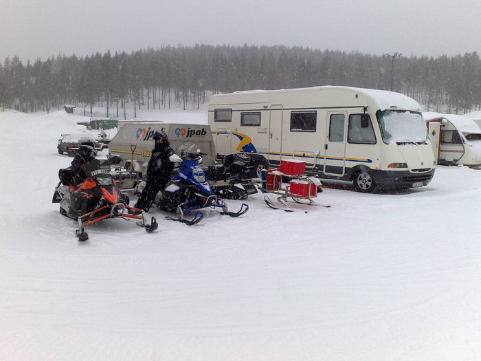 Vintercamping I Storklinten (norrbotten)